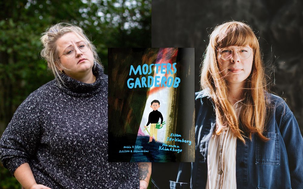 Ellen Strömberg och Hanna Klinthage, aktuella med bilderboken Mosters garderob